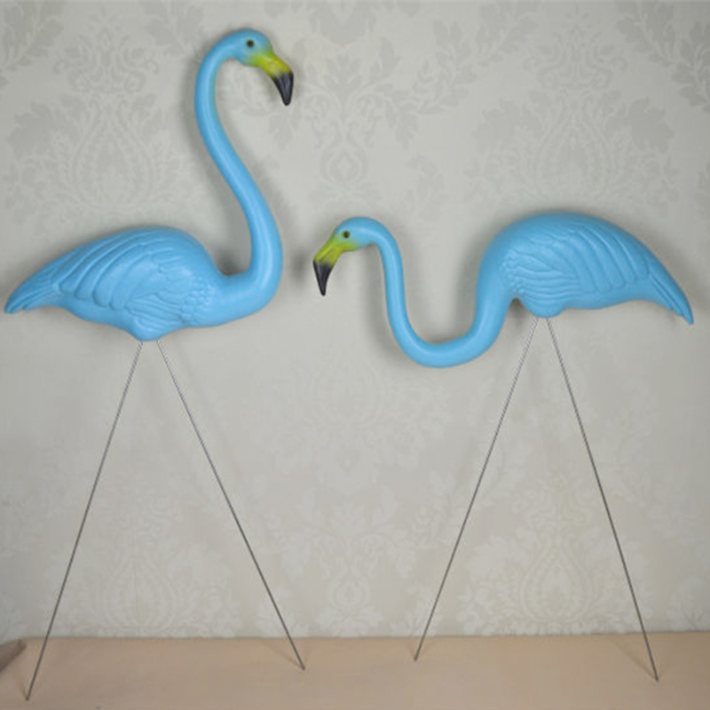 Symulacja Plastikowe Niebieskie Ptaki Flamingo Ogrodnictwo Dekoracje Zwierząt Dekoracje Zewnętrzne Dostawy